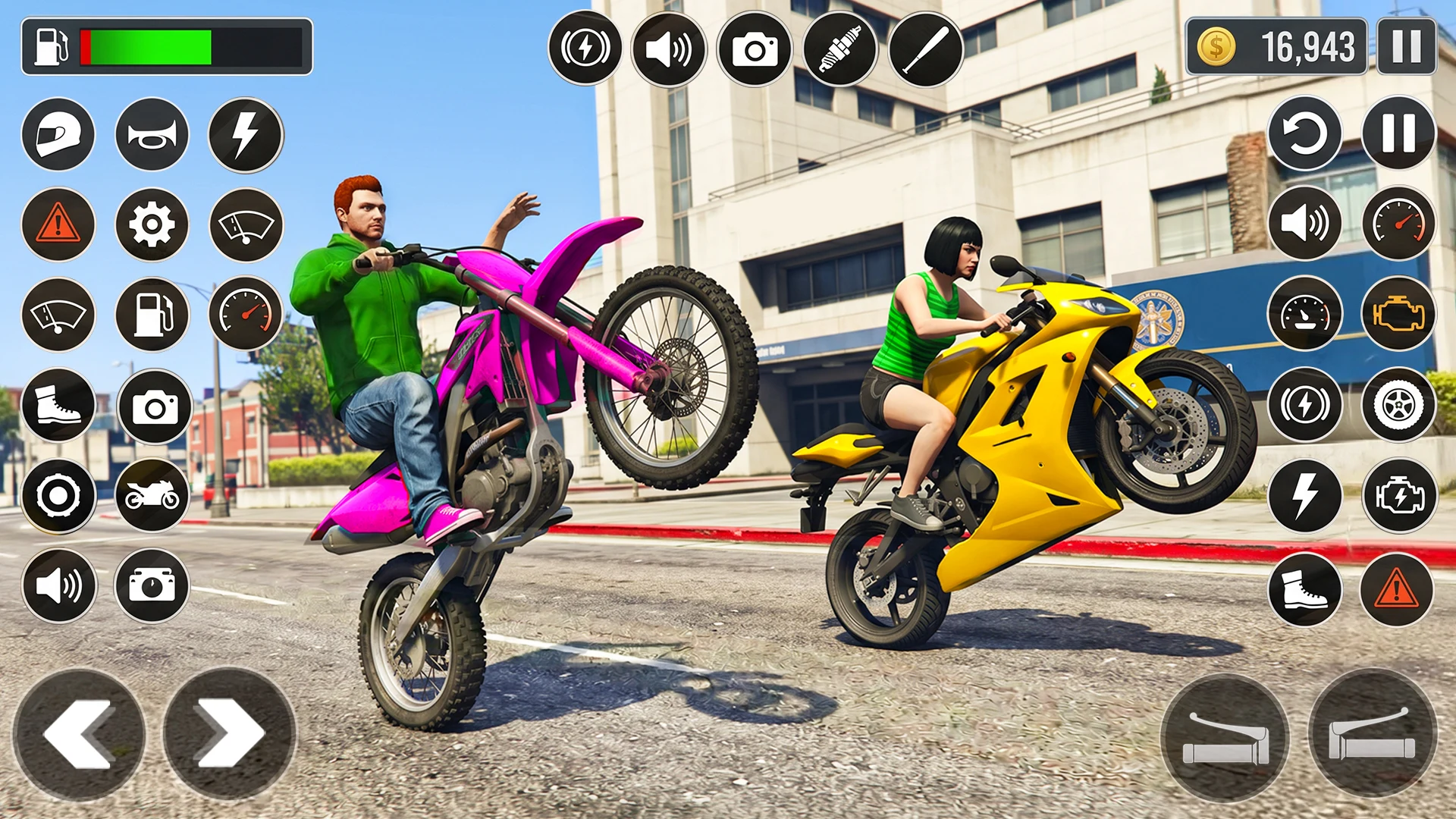 Moto Bike Wheelie Stunt Game screenshot