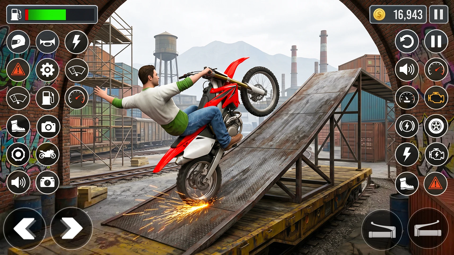 Moto Bike Wheelie Stunt Game screenshot