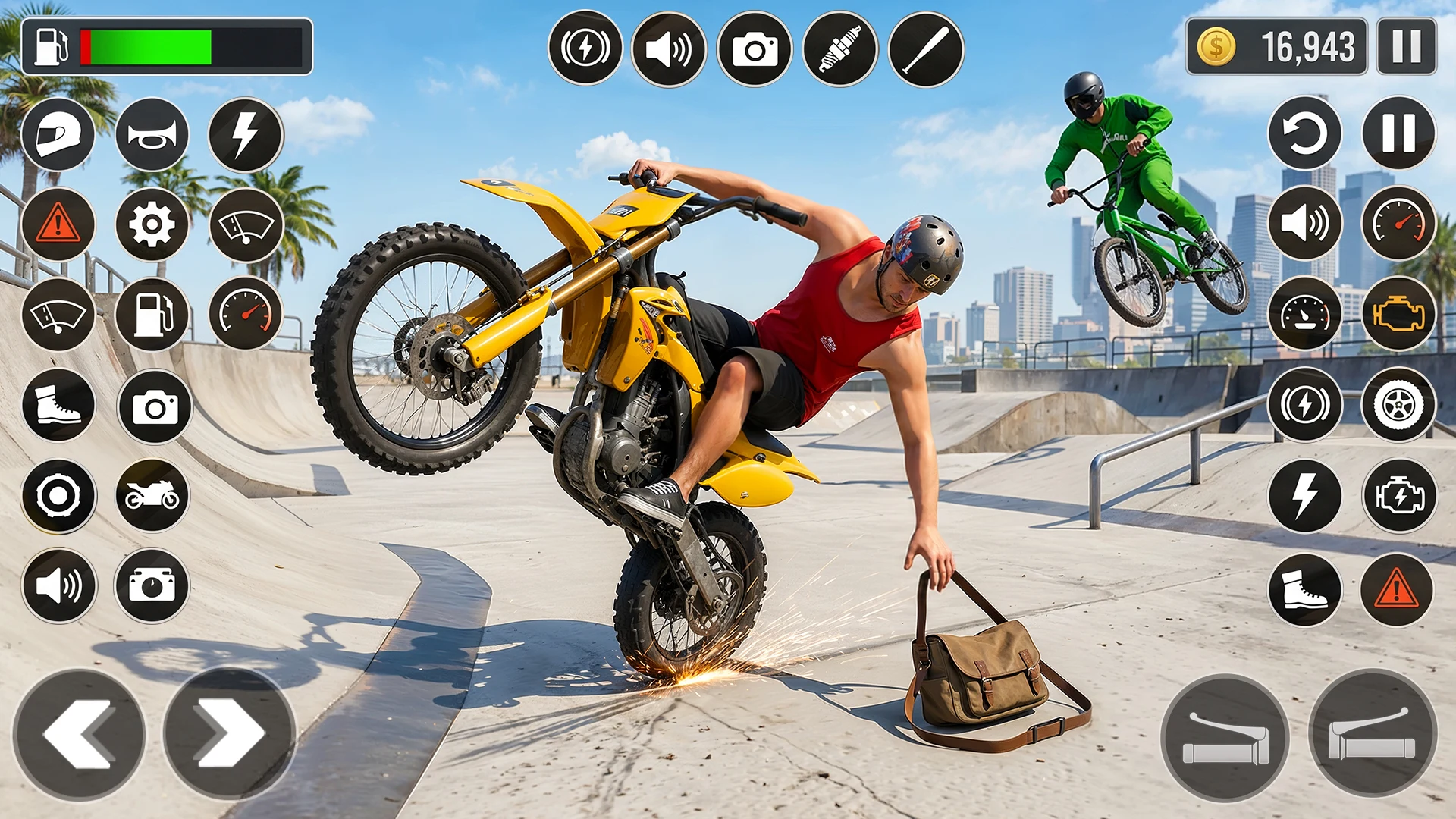 Moto Bike Wheelie Stunt Game screenshot