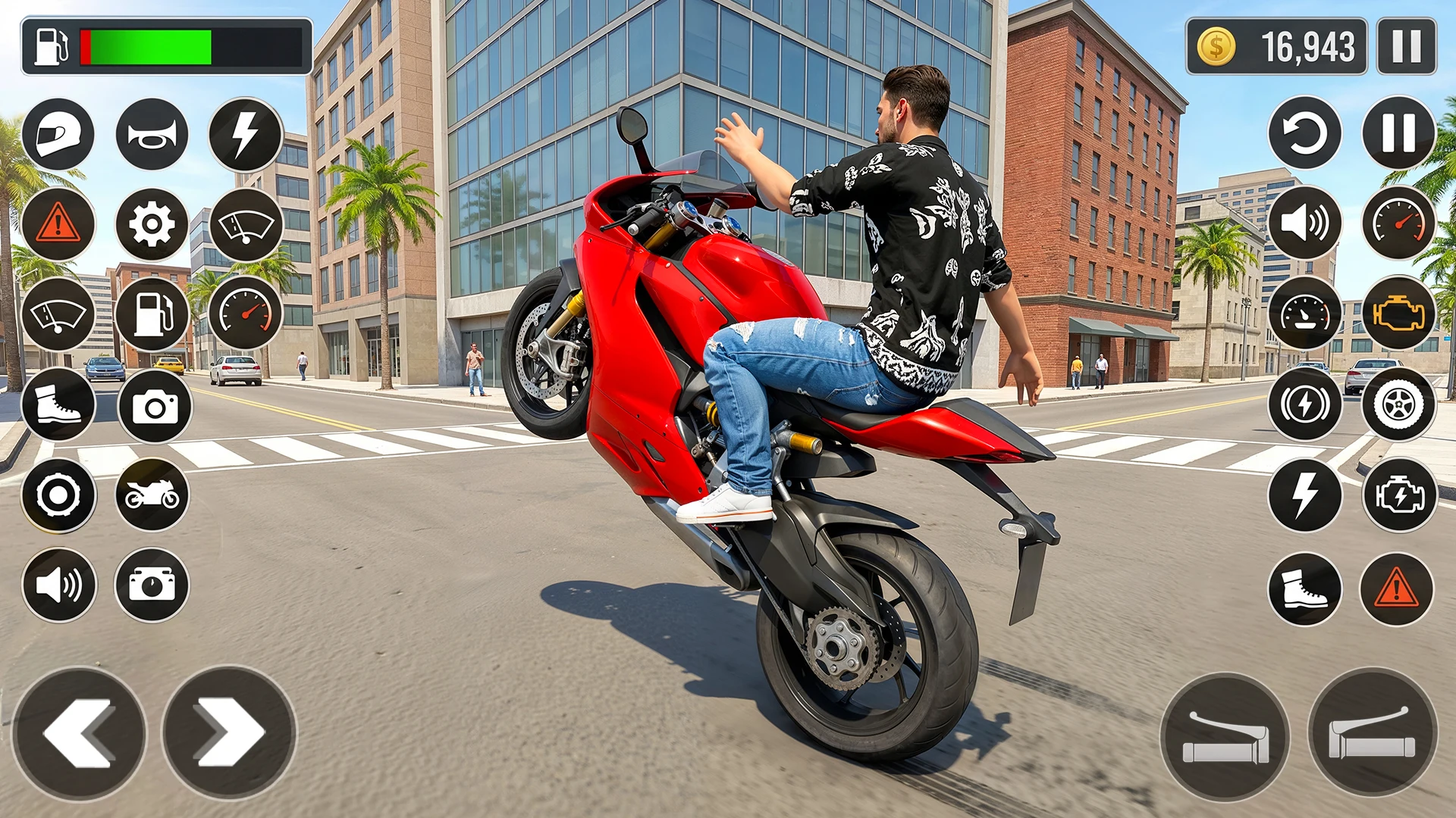 Moto Bike Wheelie Stunt Game screenshot