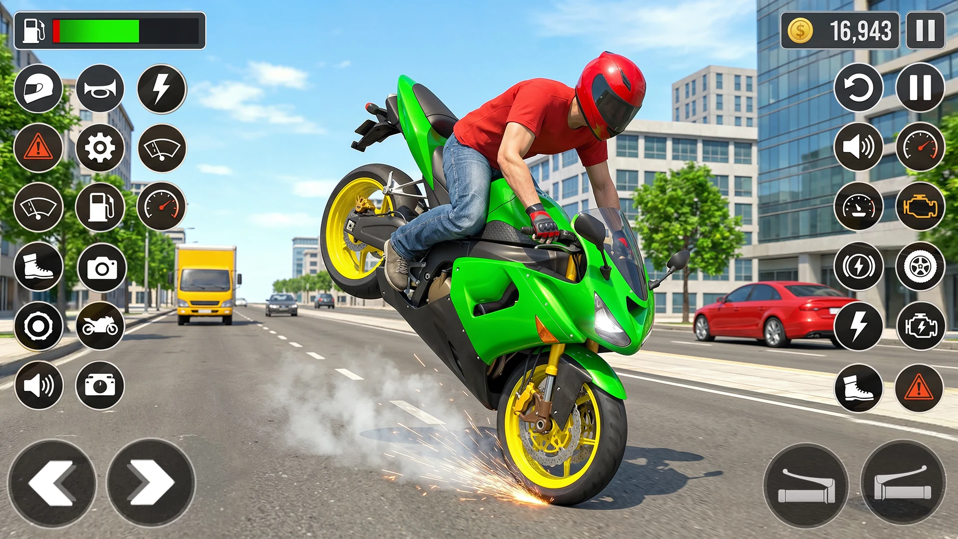Moto Bike Wheelie Stunt Game screenshot